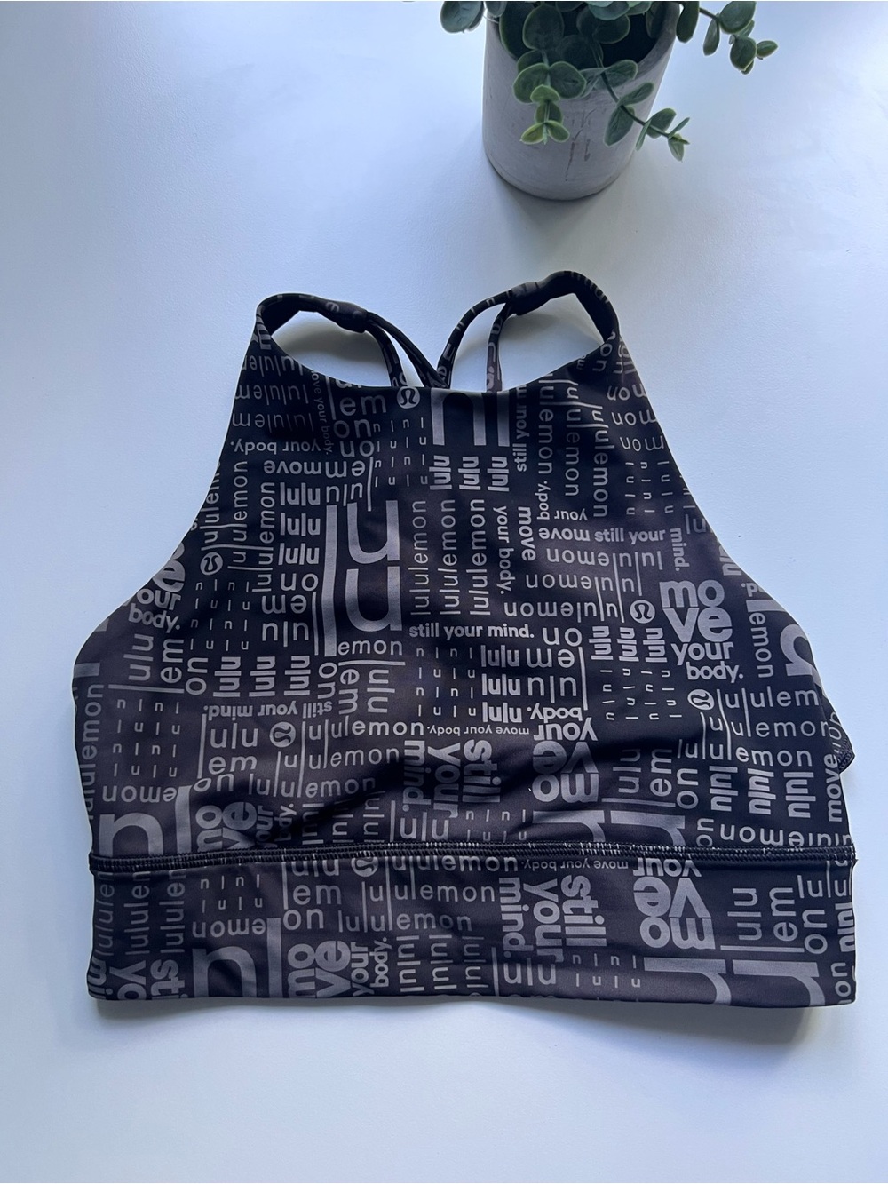 Lululemon Energy High-Neck Longline Bra *Medium Support, B–D Cups Ombré Size 6